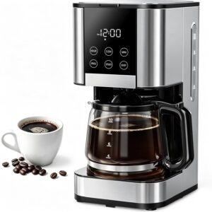10 Cup Programmable Coffee Maker, Regular & Strong Brew Drip Coffee Machine 10 Cup Programmable Coffee Maker, Regular & Strong Brew Drip Coffee Machine