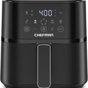 Chefman Air Fryer – 4 QT Compact Airfryer for Quick & Easy Meals in Minutes, Features Hi-Fry Technology for Extra Crisp, Touchscreen Controls with 4 Presets, Nonstick & Dishwasher Safe Basket – Black Chefman Air Fryer – 4 QT Compact Airfryer for Quick & Easy Meals in Minutes, Features Hi-Fry Technology for Extra Crisp, Touchscreen Controls with 4 Presets, Nonstick & Dishwasher Safe Basket – Black