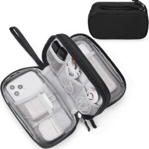 FYY Electronic Organizer, Travel Tech Pouch Bag, Cable Organizer Black FYY Electronic Organizer, Travel Tech Pouch Bag, Cable Organizer Black